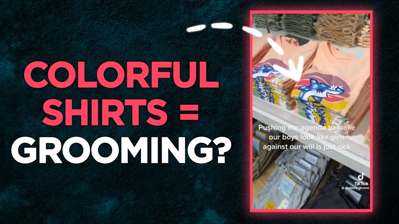 Insufferable TikToker Thinks Making Colorful Shirts For Kids Is Grooming (?????????????)
