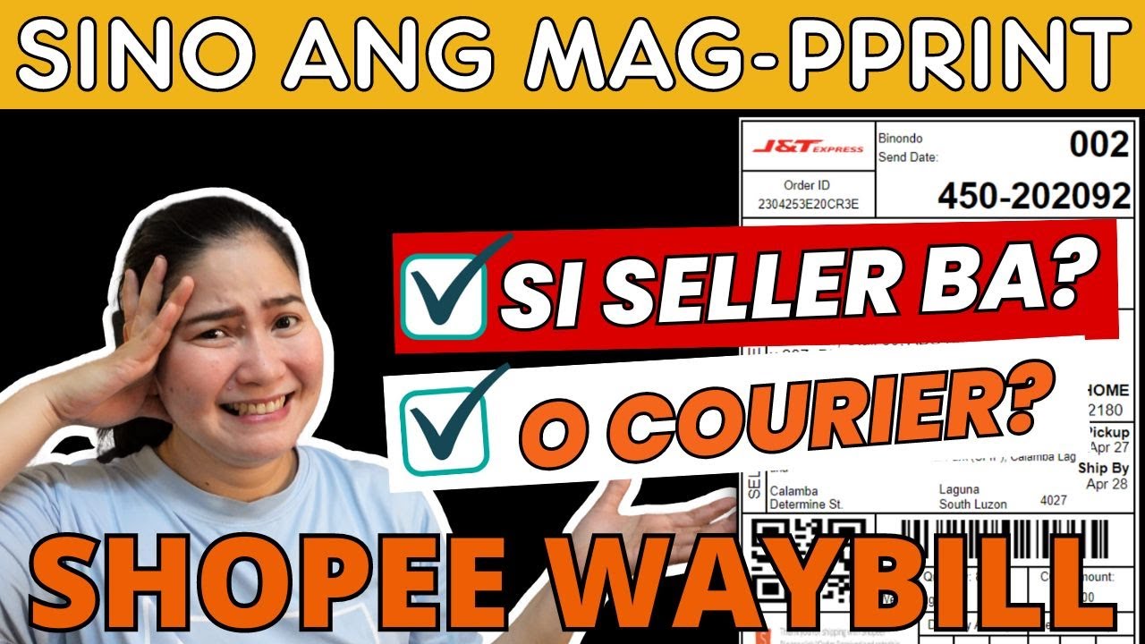 PAANO MAG PRINT NG WAYBILL? Shopee Waybill (Shopee Seller Tutorial)