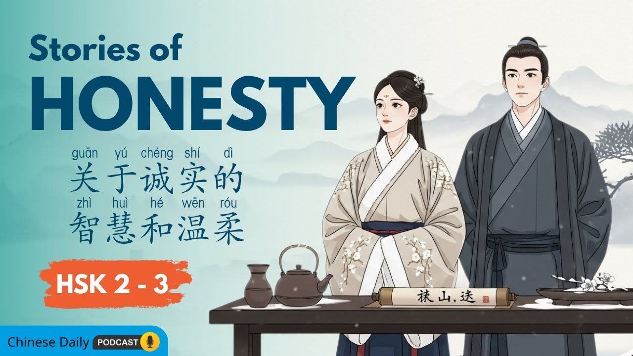 HSK Level 2&ndash;3 | 诚实的故事：三个温暖的晚安故事 | Stories of Honesty | Chinese Bedtime Stories