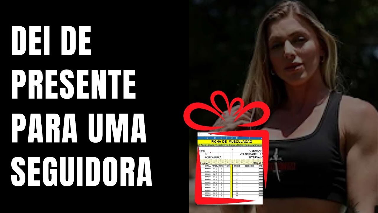 MONTEI UM TREINO DE MUSCULAÇÃO AO VIVO