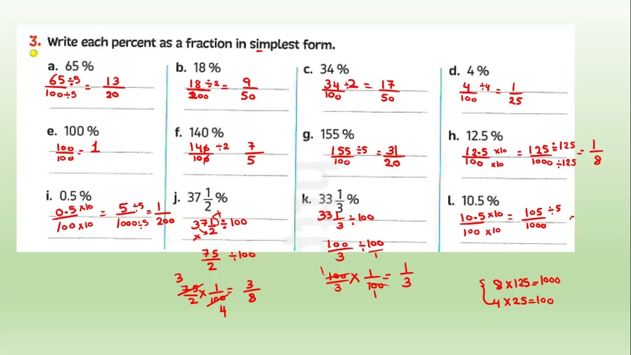 Unit 10-lesson 7 -Exploring percent - Primary 6 - Math