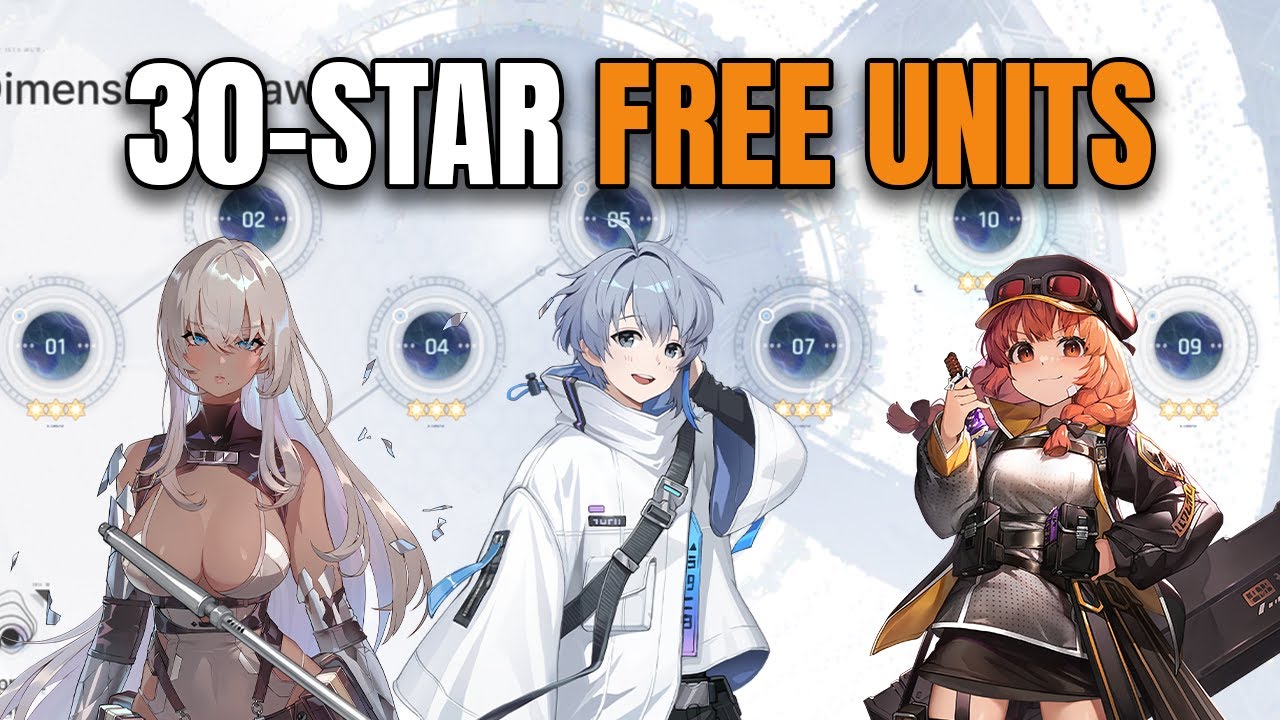 Dimension Dawn F2P 30-Stars with Free 4-Star Units - Chaos Zero Nightmare