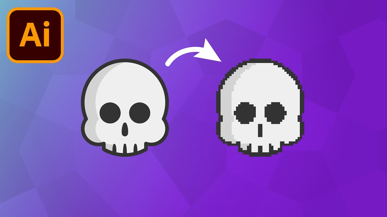 Как превратить векторную графику в пиксельную графику в Adobe Illustrator