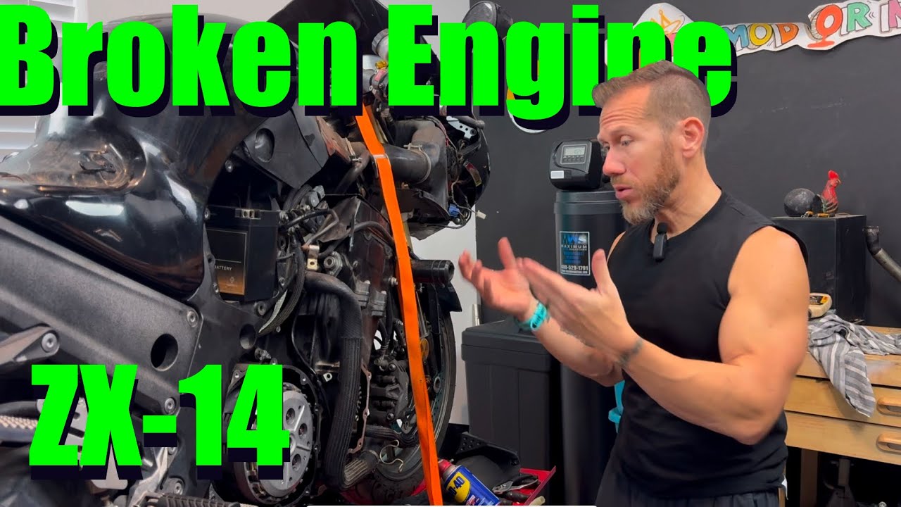 Купил Kawasaki ZX14 и пришлось снять двигатель 😩