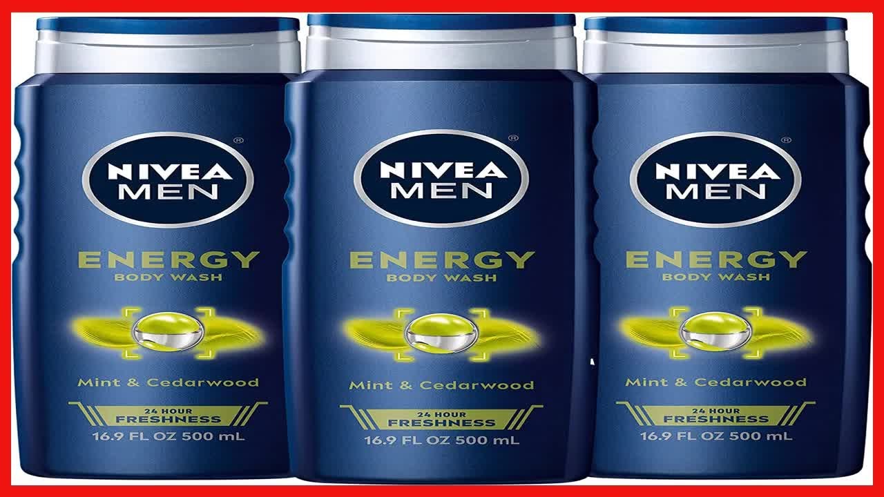 Great product -  Nivea Men Energy Body Wash with Mint Extract, 3 Pack of 16.9 Fl Oz Bottles