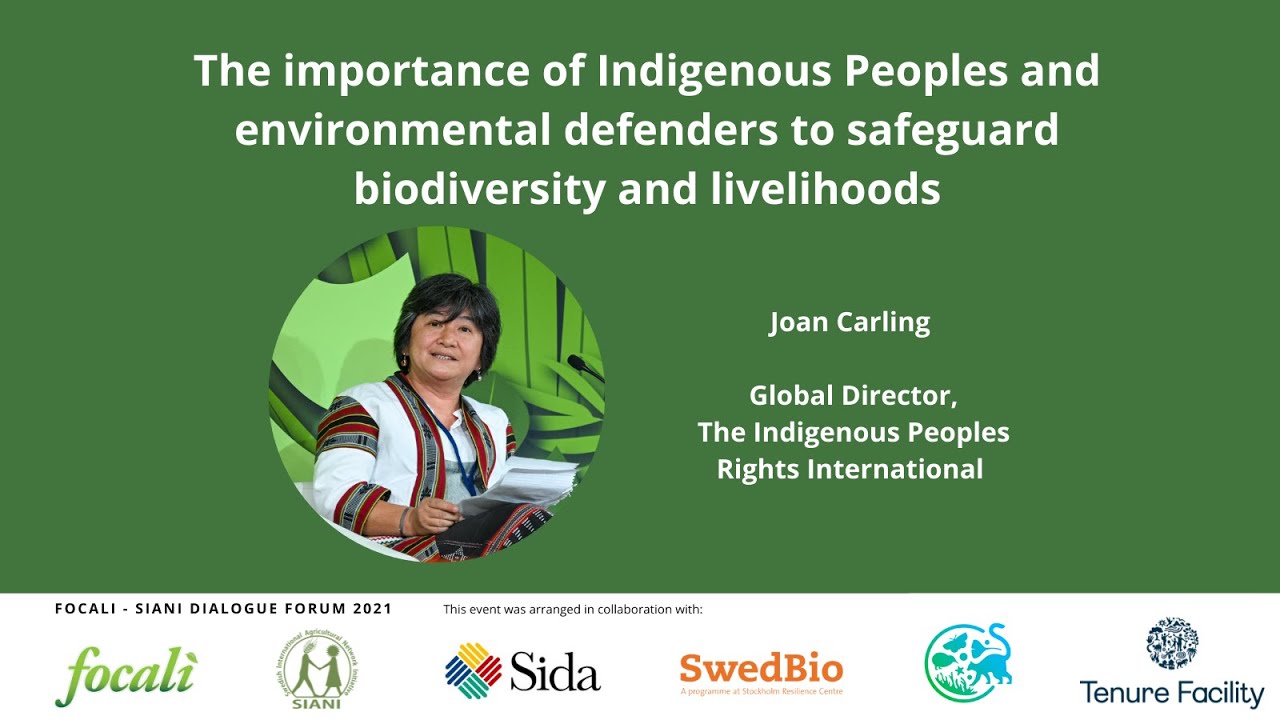 Importance of Indigenous Peoples and environmental defenders for biodiversity - Joan Carling | SIANI