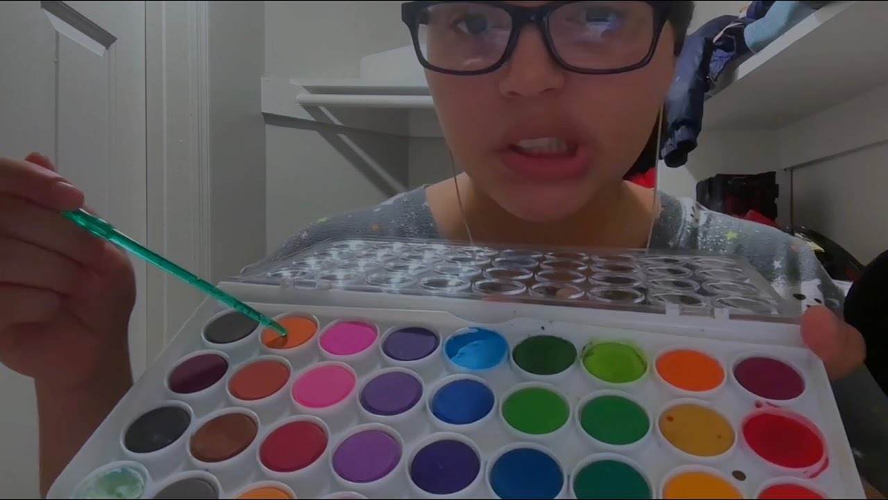 Rude girl paints your face during class (You have some hygeine issues)