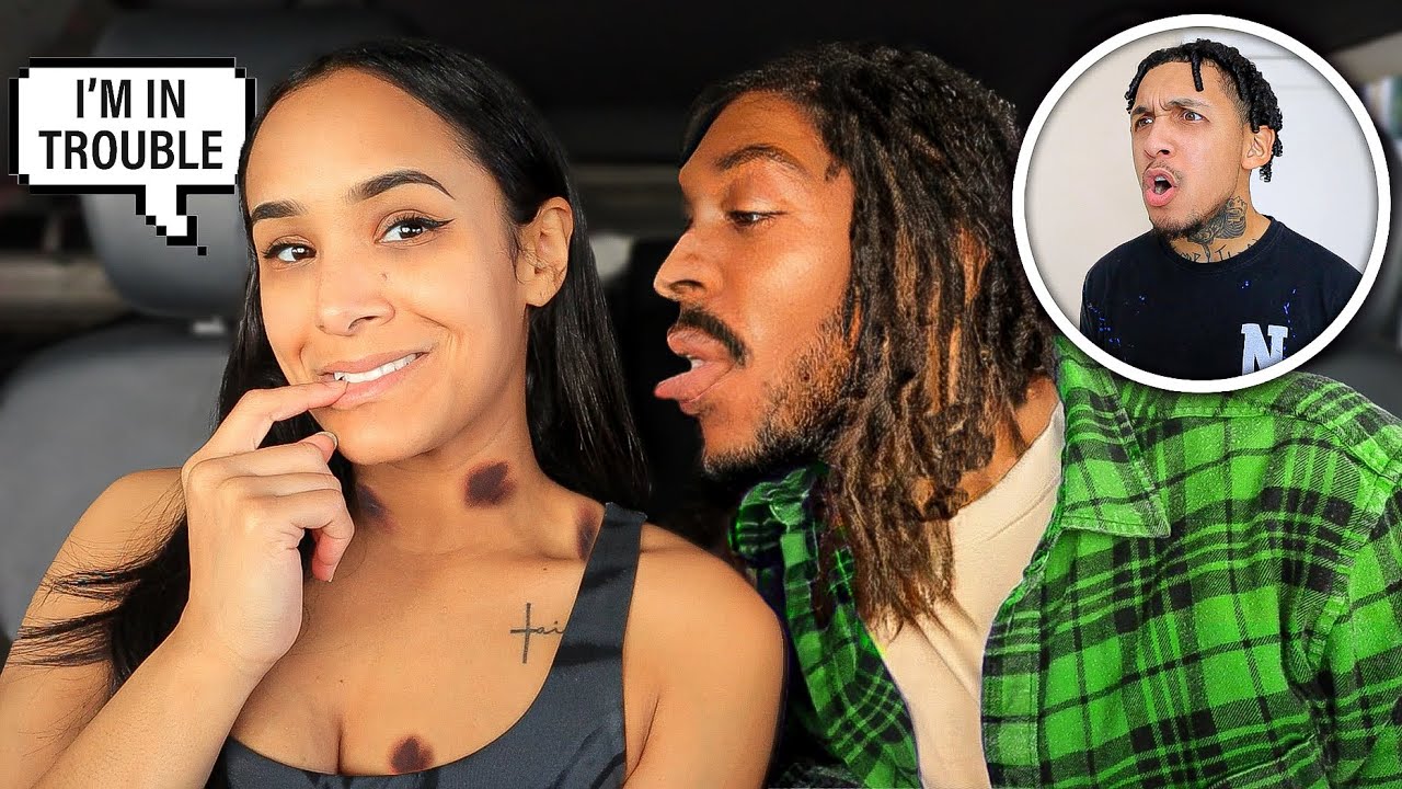 COMING HOME COVERED IN HICKEYS PRANK ON HUSBAND