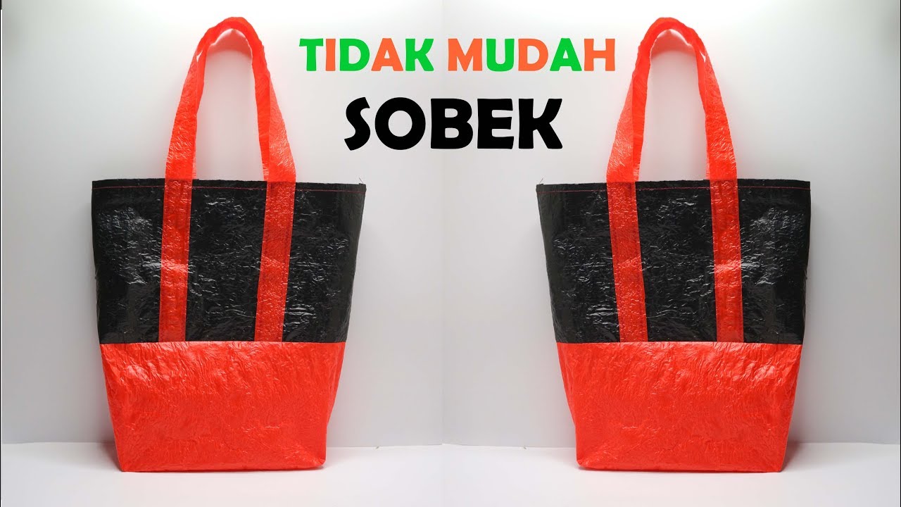 Daur ulang KANTONG PLASTIK ! Tas Belanja dari PLASTIK BEKAS Anti sobek ! Plastic Shopping bag crafts