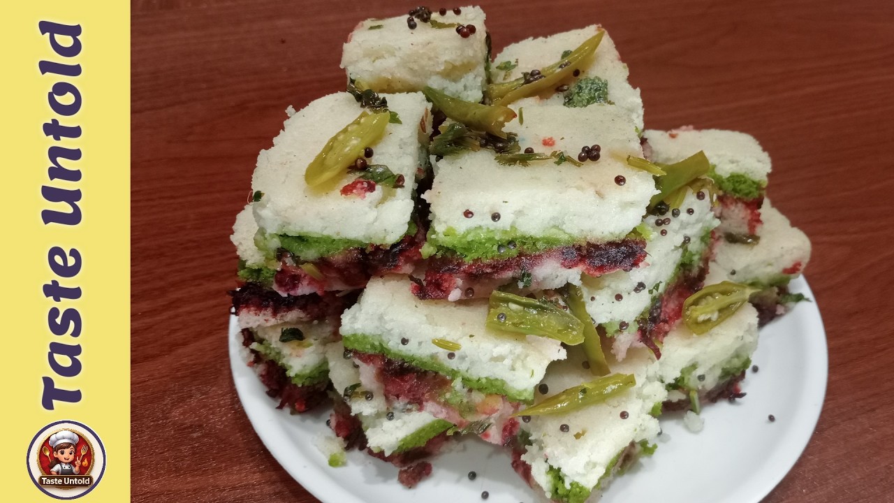 Suji Dhokla Sandwich Recipe | Healthy Indian Sandwich @tasteuntold