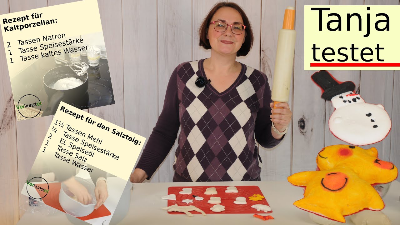 TEST: Kaltporzellan, SALZTEIG und Modelliermasse im VERGLEICH - was geht, was ist besser?