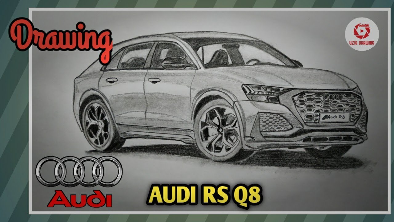 Drawing 2020 Audi RS Q8