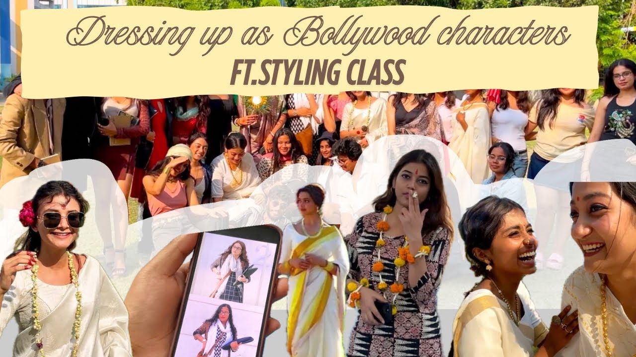 Dressed up as Bollywood Characters ✨ | Nift Kolkata