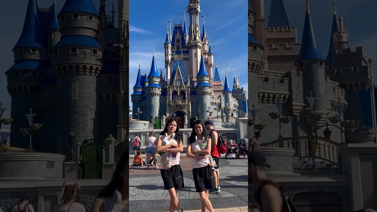 pink + white trend at Disney World 