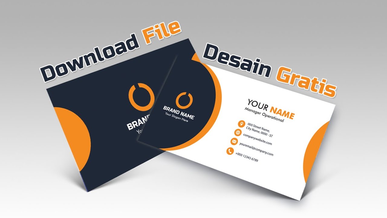 Desain kartu nama simpel di adobe illustrator hanya beberapa menit