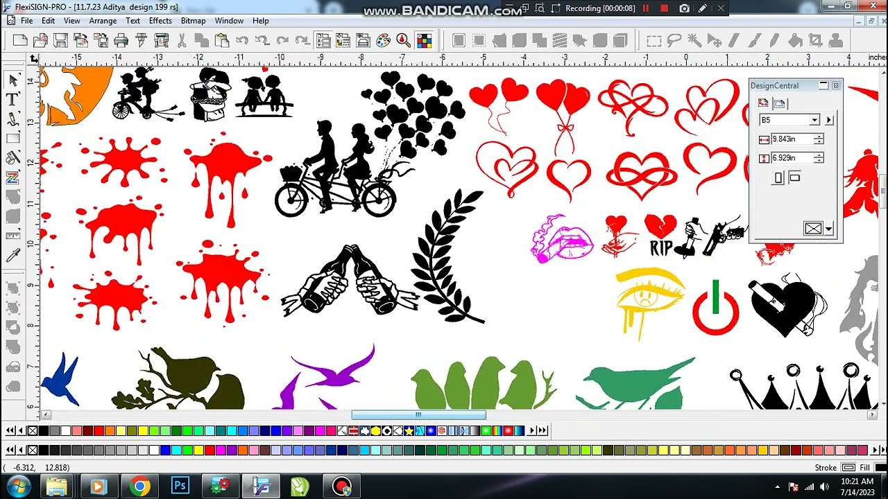 #flexisign 8.1 redium stickers design cdr & flexi file  download #computerkida 6267224349