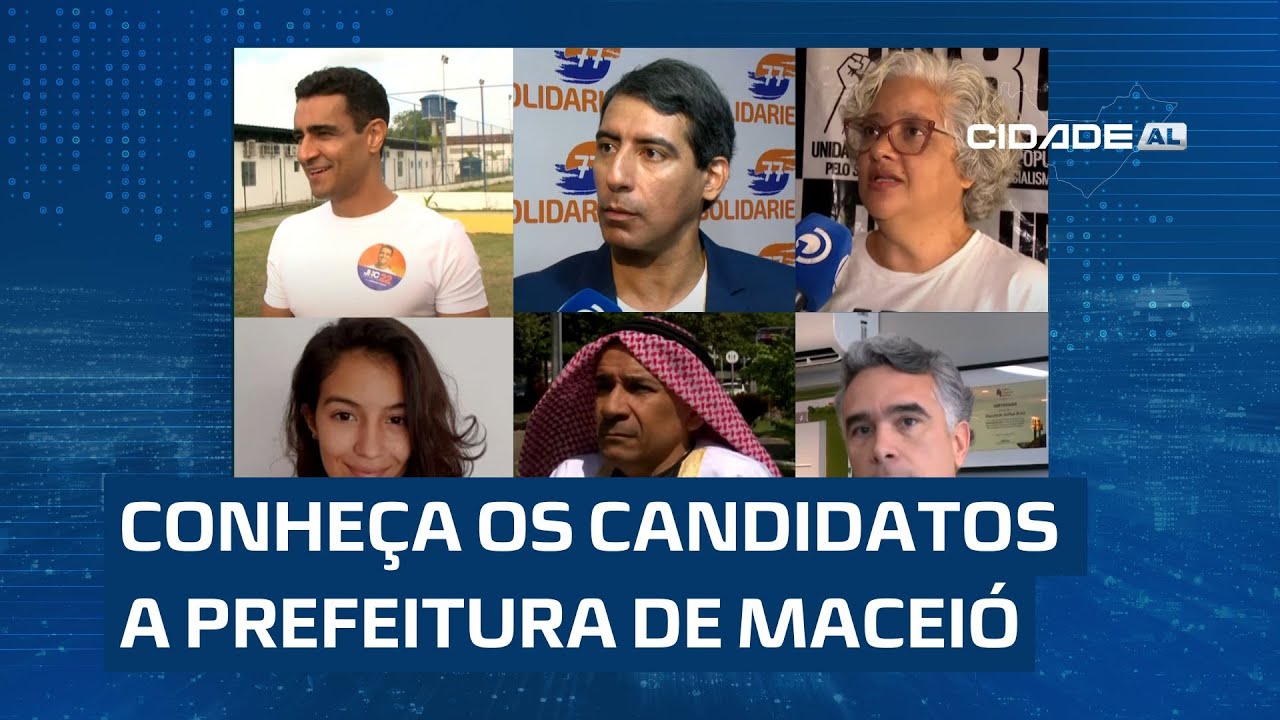 Seis candidatos disputam a prefeitura de Maceió; saiba quem são eles