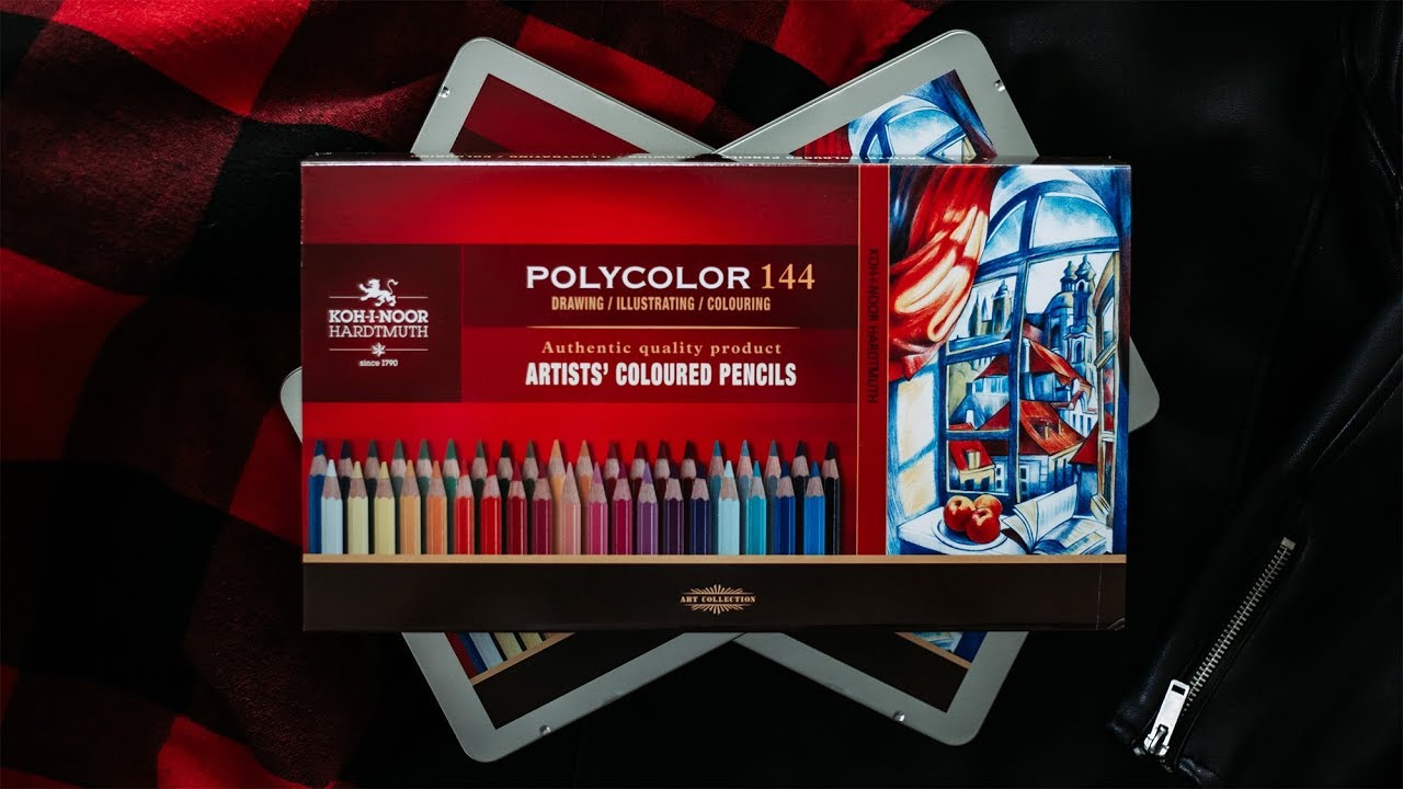 KREDKI KOHINOOR POLYCOLOR 144 // UNBOXING
