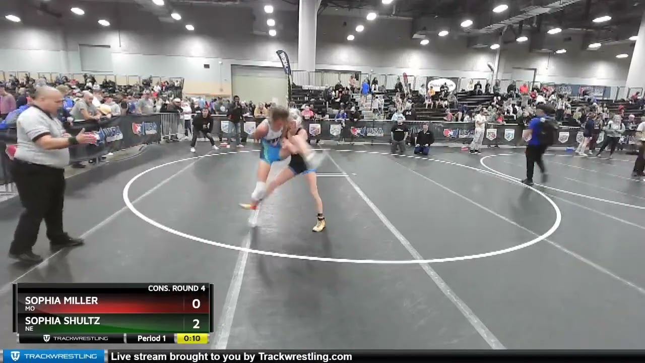 112 Lbs Cons. Round 4 - Sophia Miller, MO Vs Sophia Shultz, NE A887