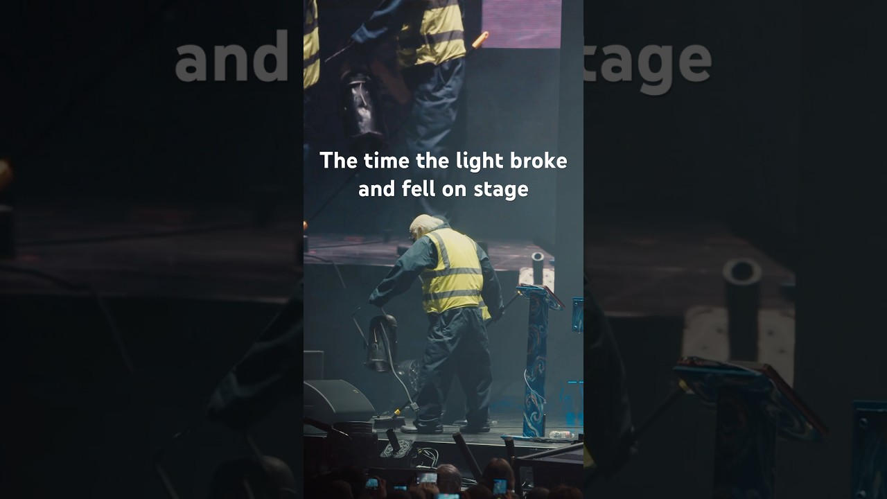The time the light broke and fell on stage