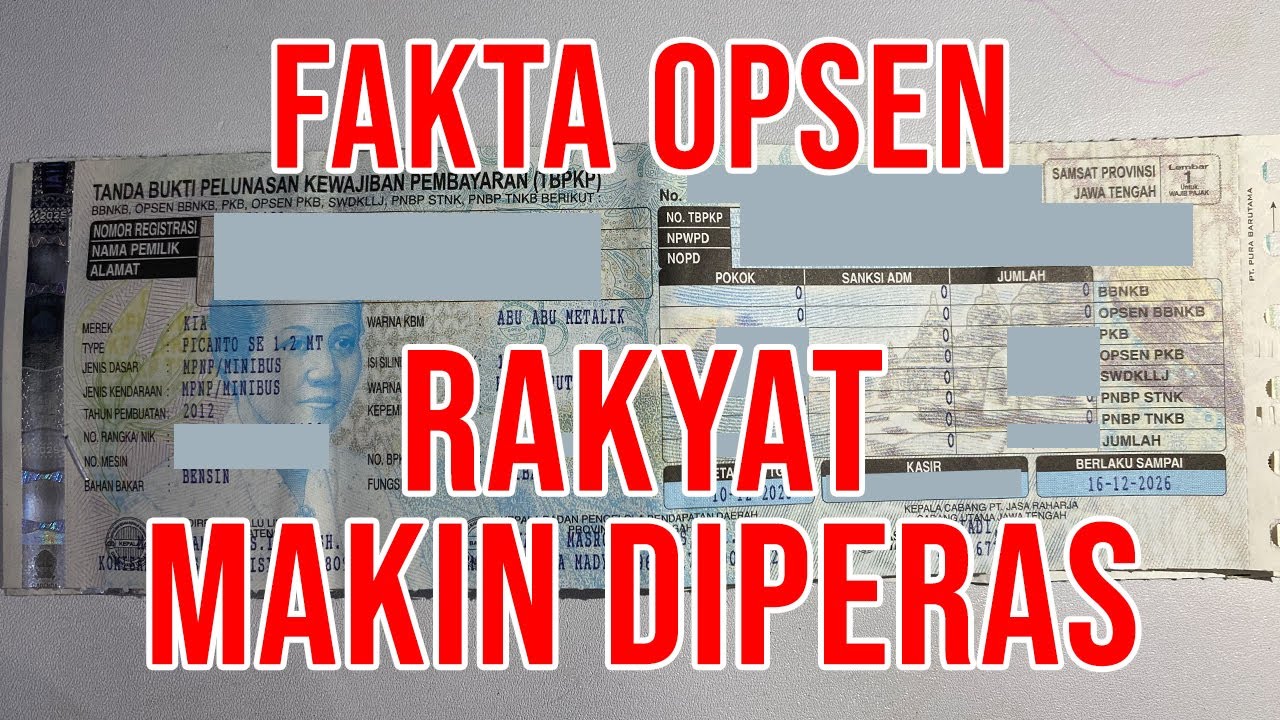 KENA OPSEN, PAJAK MOBIL ALL NEW PICANTO | Negara adalah Beban Rakyat