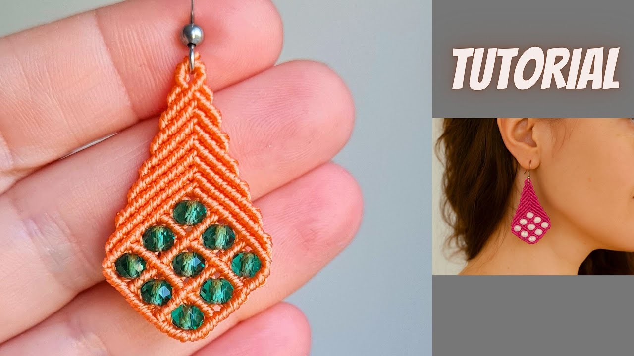 Easy & Stunning: Suncatcher Earrings with Micro Macrame & Beads