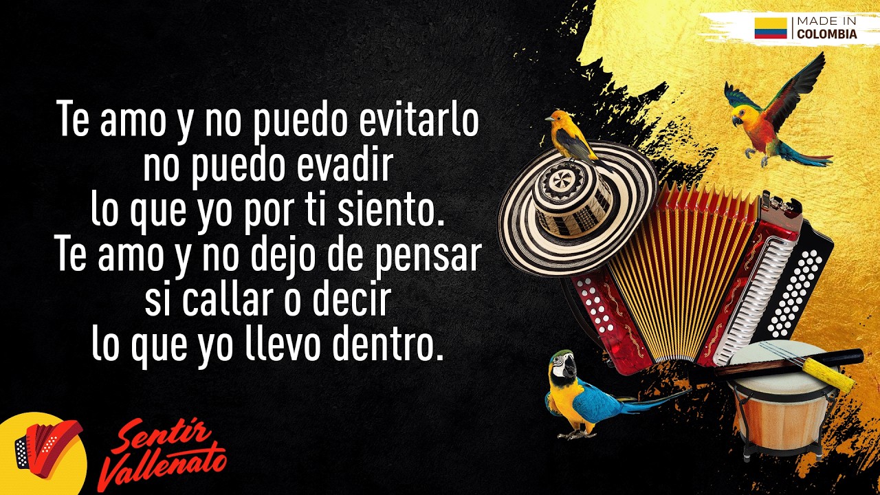Cómo Expresar Lo Que Siento, Binomio De Oro De América, Video Letra - Sentir Vallenato