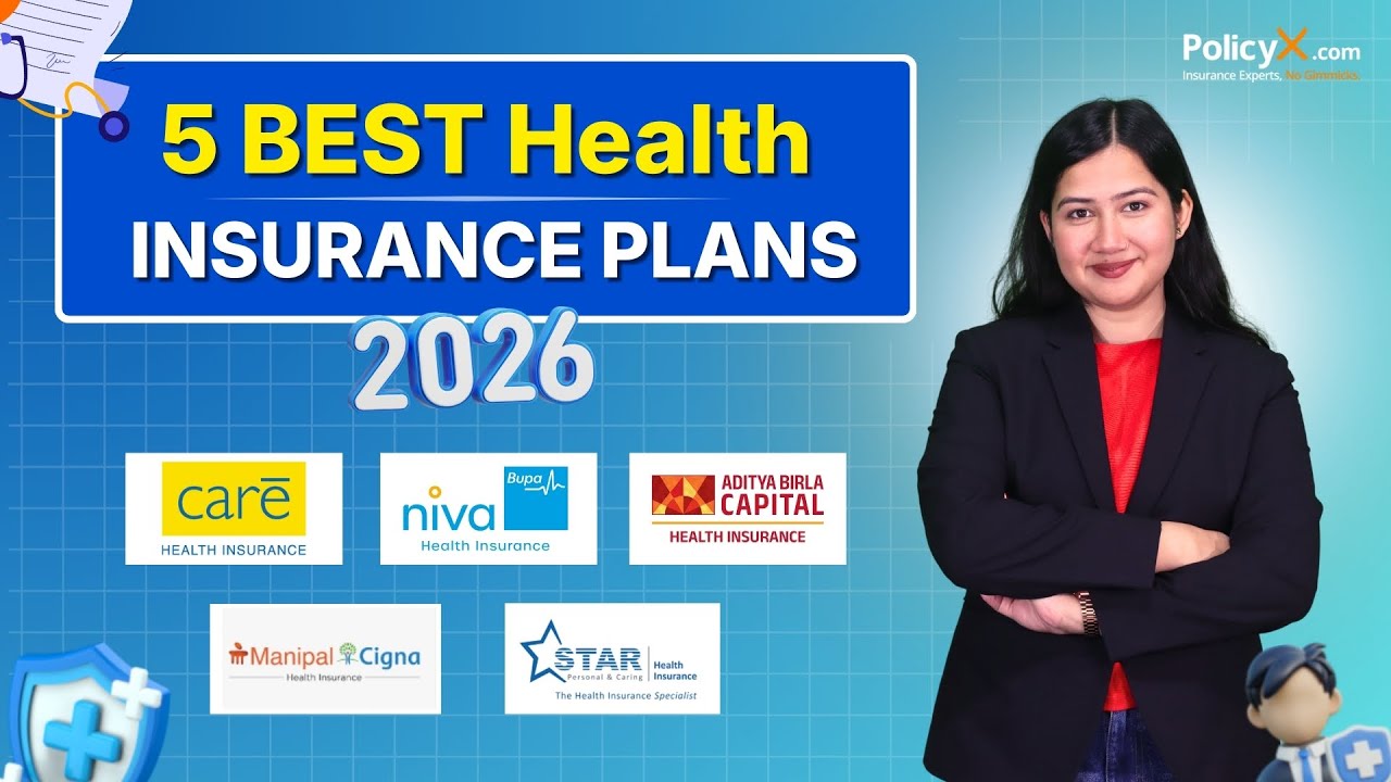 Best 5 Health Insurance Plans of 2026 | TOP Health Insurance Companies in India |PolicyX