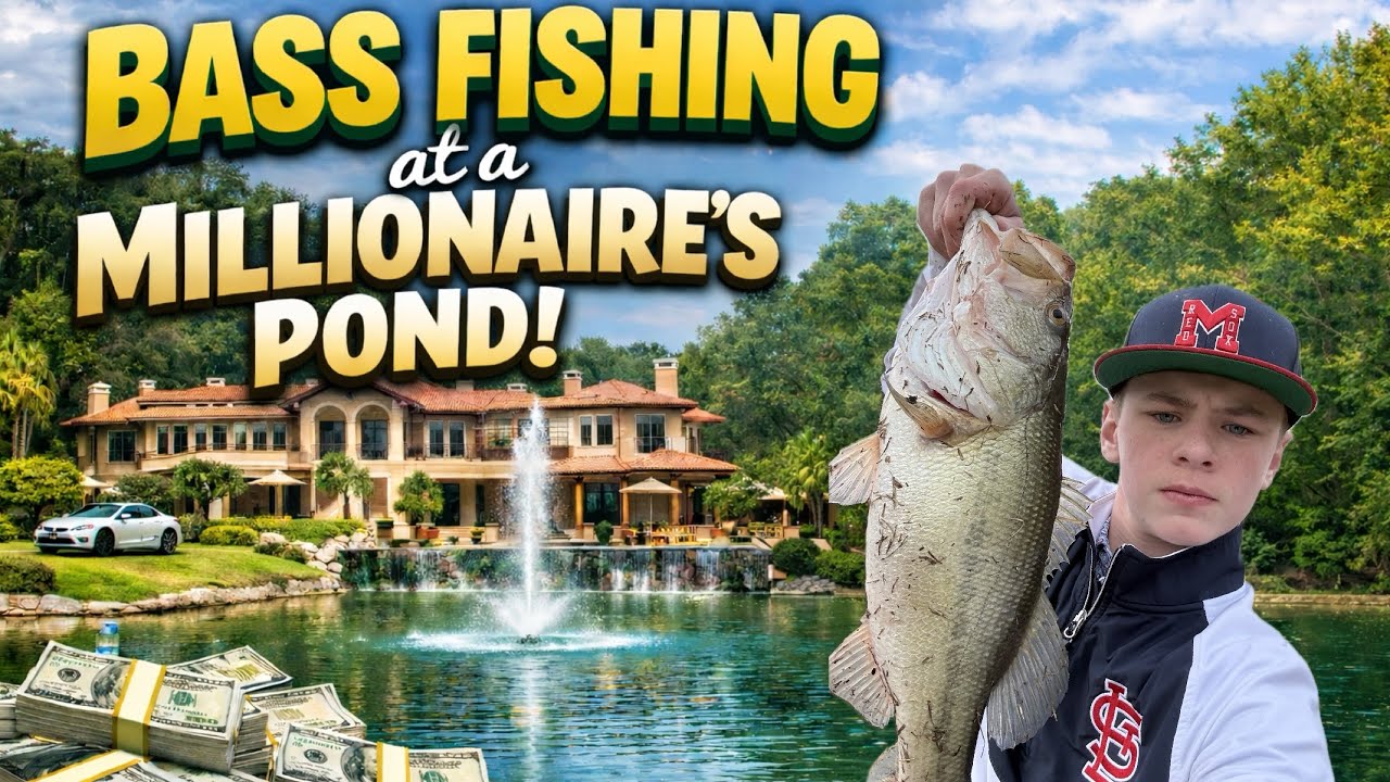 I asked a Millionaire to fish his private pond!!
