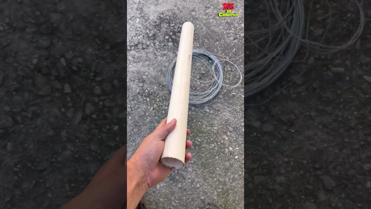 VARAL BARATO COM PVC 😲 ideia de G&ecirc;nio