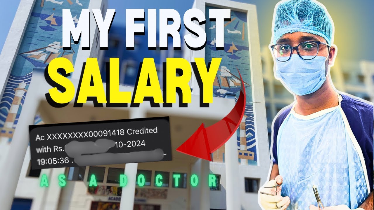 Finally I got my first salary ❤️ || doctor salary in India || how much doctor can earn