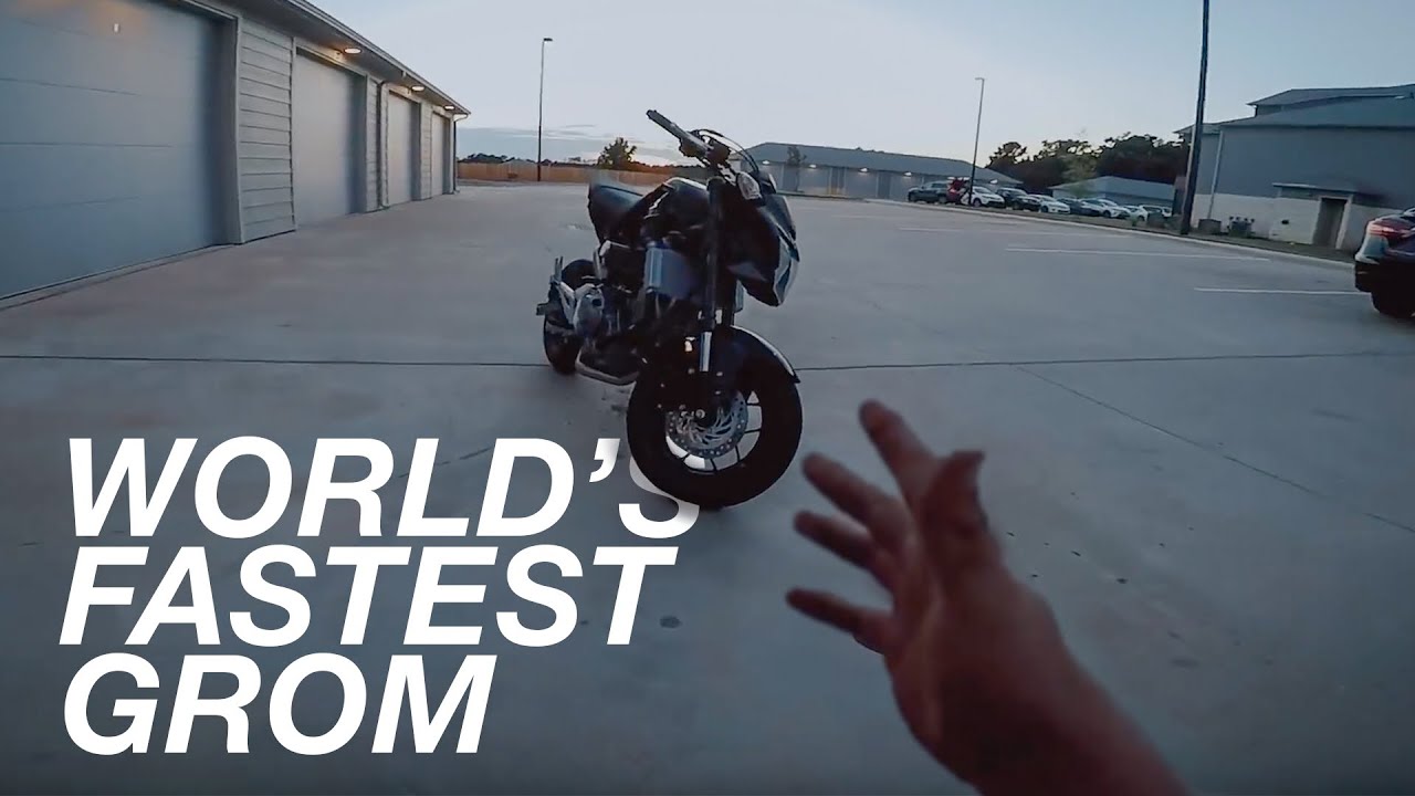 FIRST TEST RIDE on Dom the 300cc Swapped Grom!!