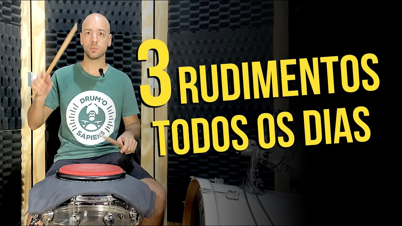 Toque esses 3 rudimentos todos os dias!