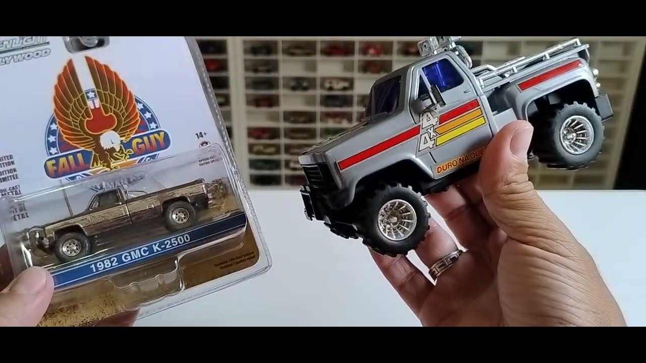 COLEÇÃO MINIATURAS DIECAST - Abrindo miniatura 1982 GMC K-2500 Greenlight da série Hollywood