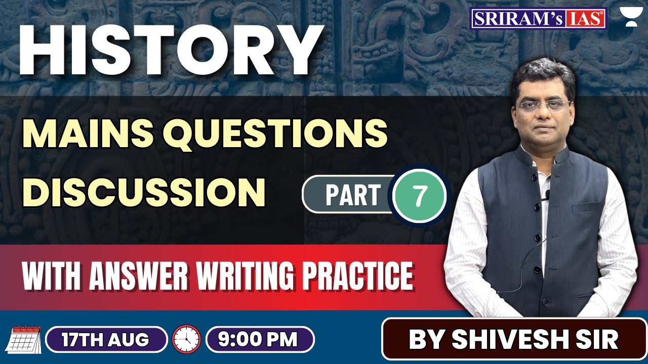 Daily Mains Question Discussion With Mains Answer Writing Strategy | For UPSC Mains 2023-24