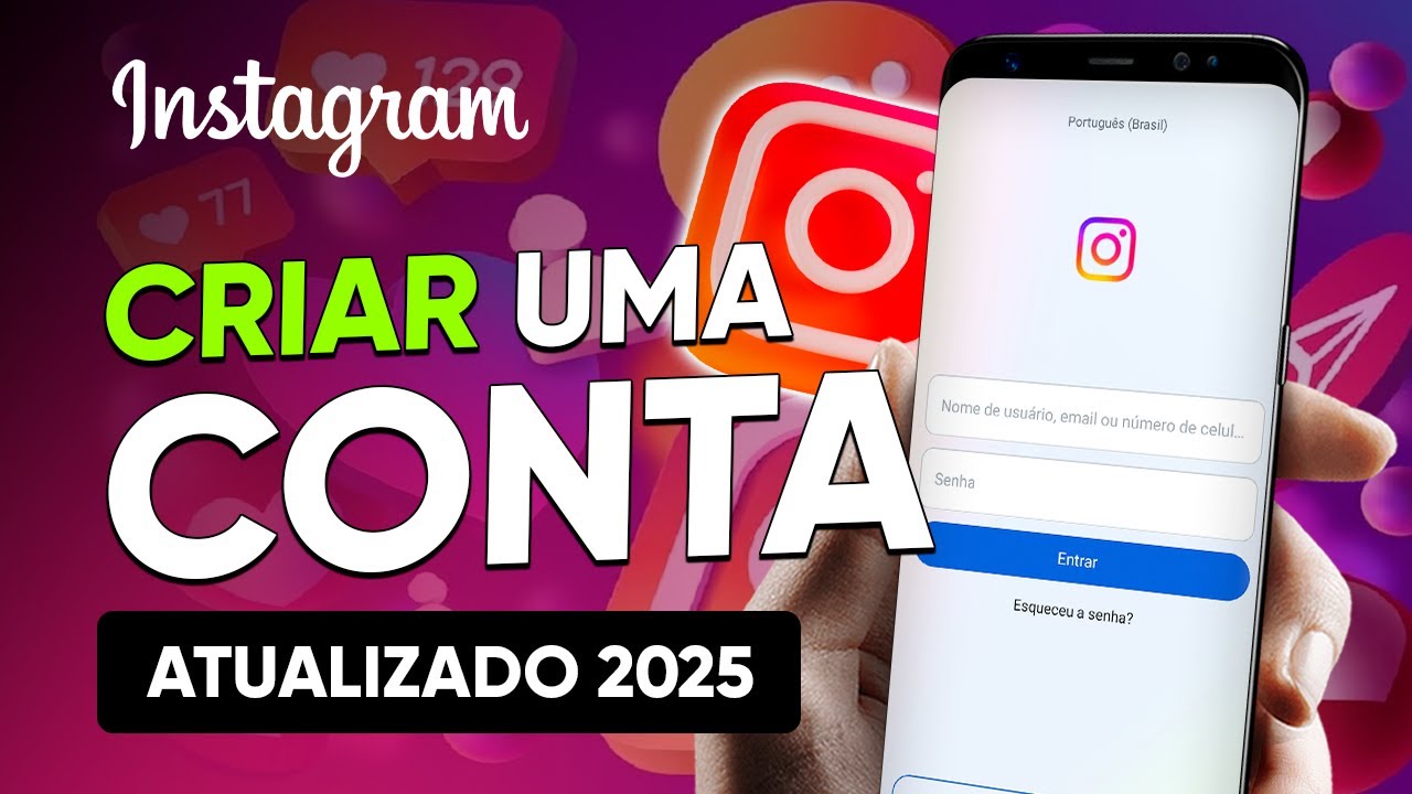 Como CRIAR uma CONTA no INSTAGRAM em 2025