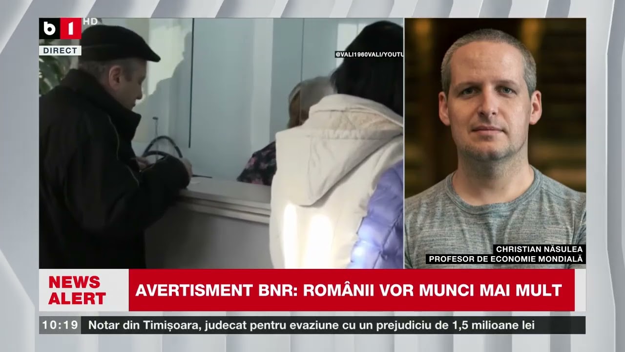 CRISTIAN NĂSULEA, PROF. EC. MONDIALĂ, DESPRE AVERTISMENTUL BNR_Știri B1TV_26 febr. 2026