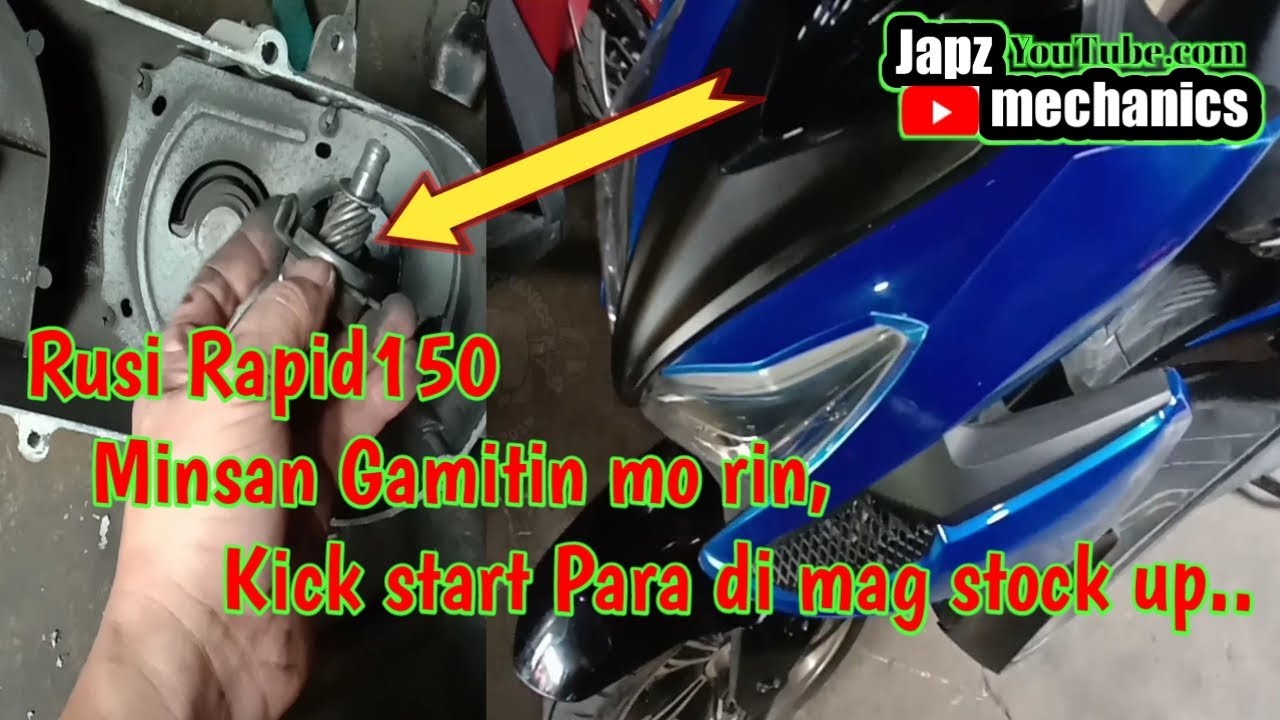 Di Bumabalik kick start Rusi,Rapid150