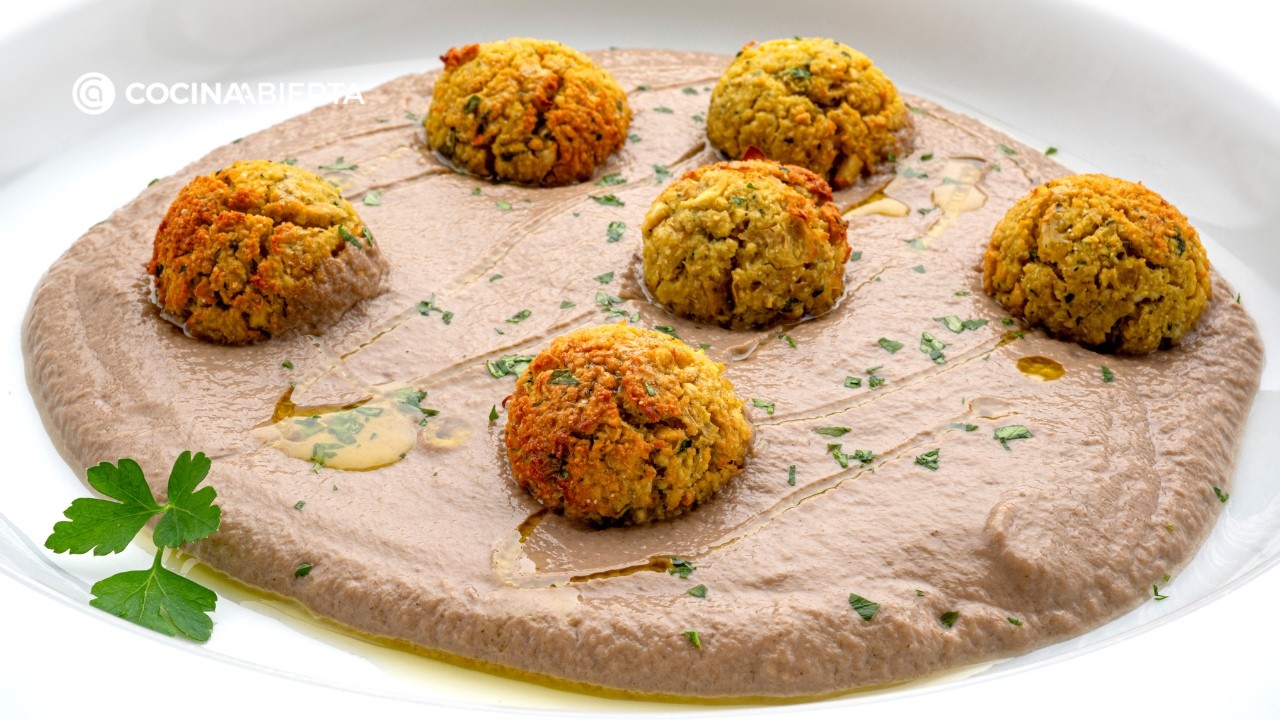 Falafel con crema de setas | Receta saludable de Joseba Argui&ntilde;ano
