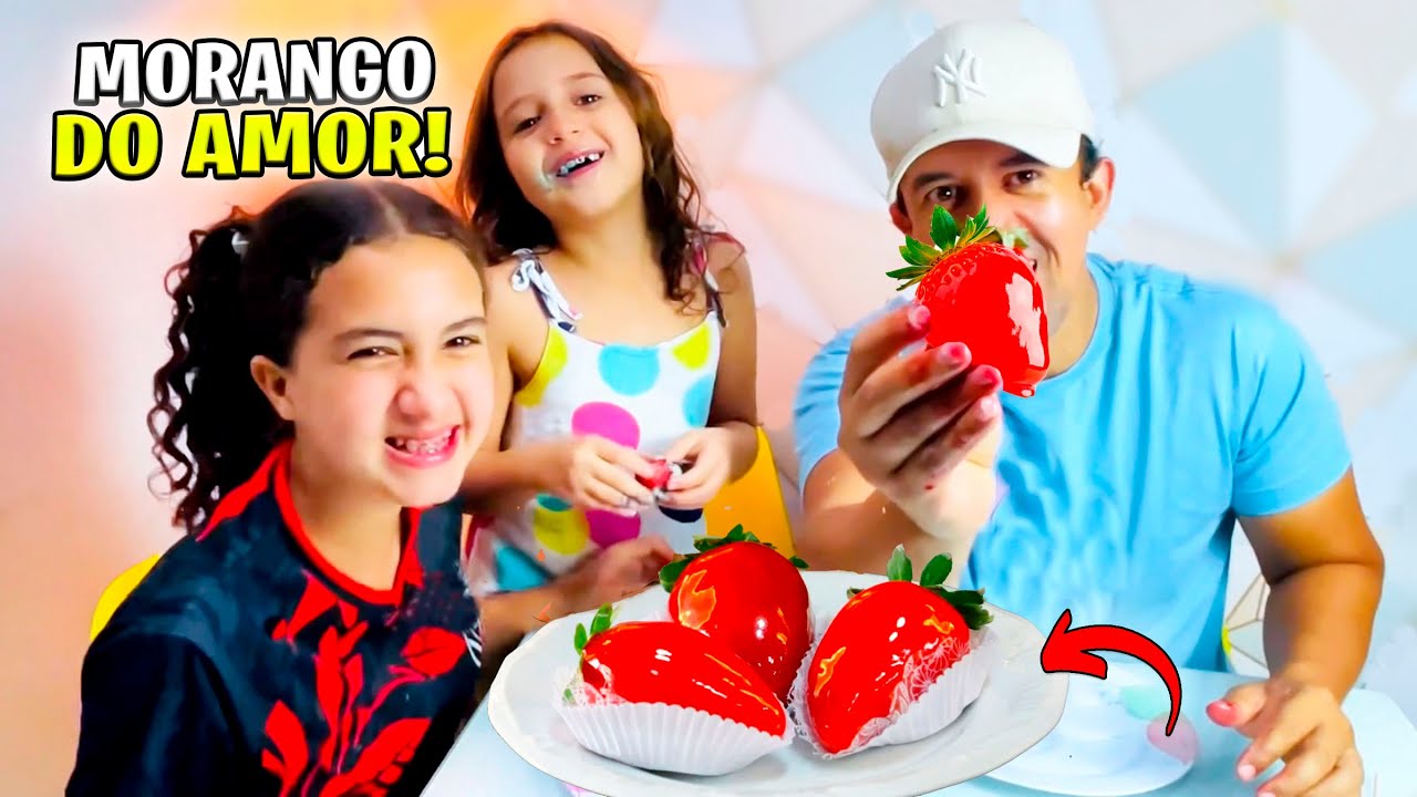 🍓 FiZEMOS MORANGO DO AMOR EM CASA! *ROTiNA DiFERENTE