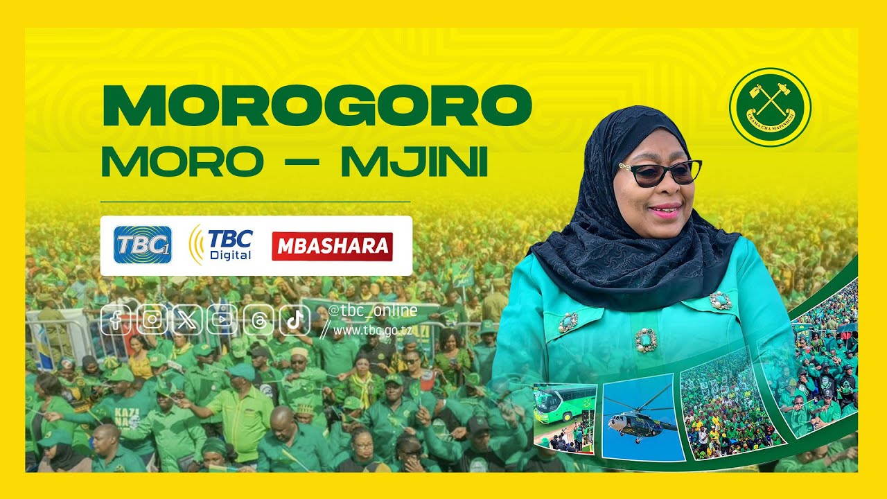 🔴#TBCLIVE: MKUTANO WA KAMPENI ZA MGOMBEA URAIS CCM - MORO-MJINI, MOROGORO