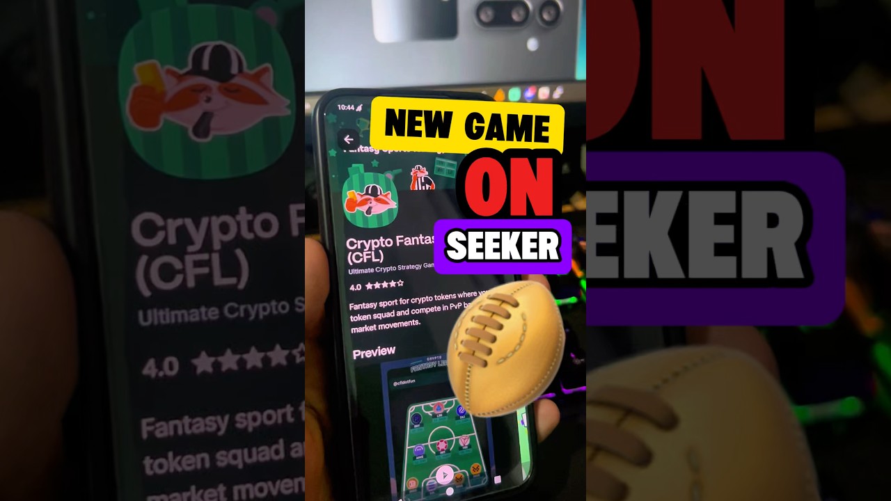 Crypto Fantasy League - CFL: New Gaming dApp on Solana Mobile Seeker #shorts #games #crypto