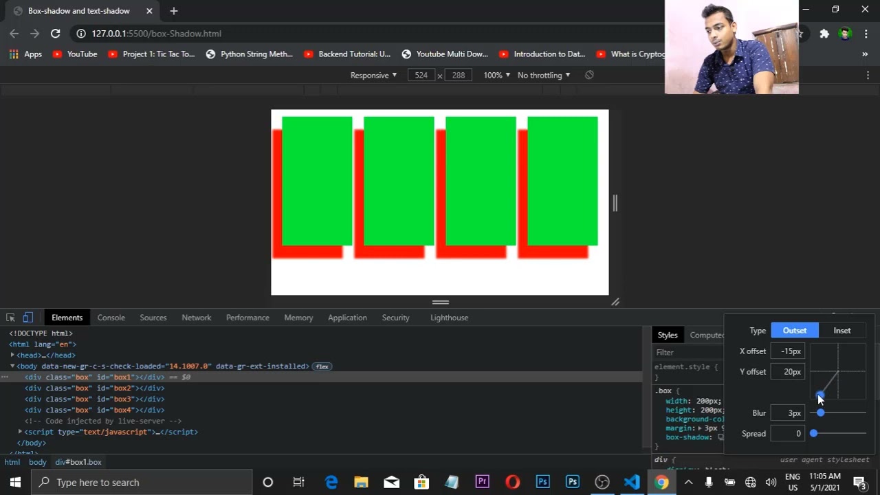 CSS Tutorial: Box Shadow and Text Shadow | Web Development Tutorials #34