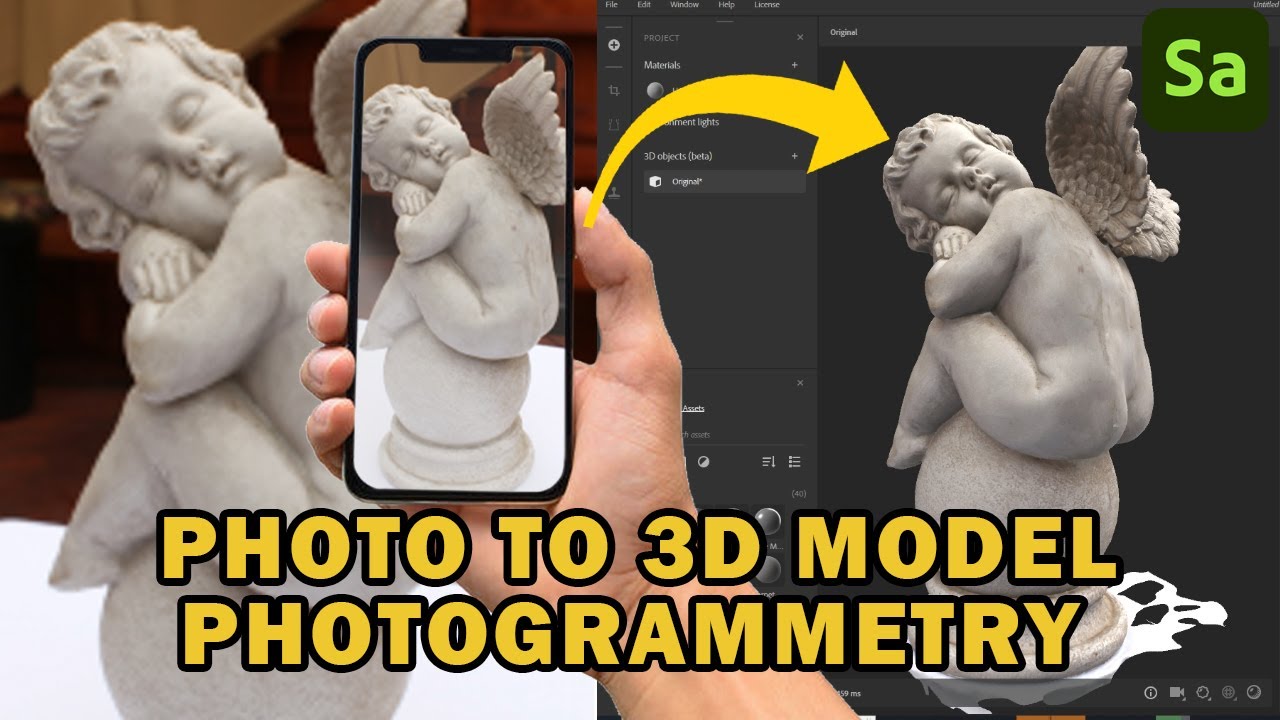 Fast And Easy 3D Model With Photogrammetry |  Make 3d Model With Photos _ Substance 3D Sampler