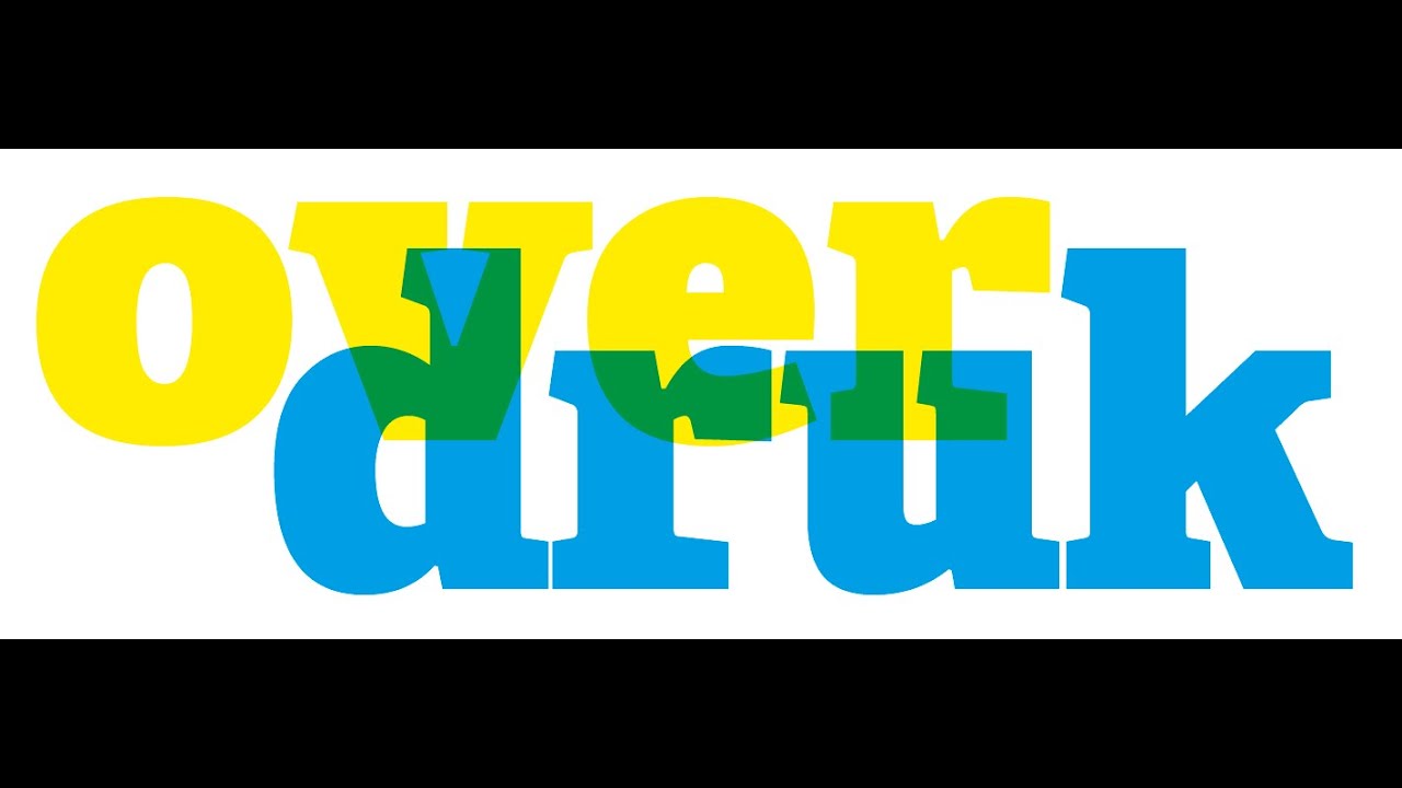 indesign overdruk
