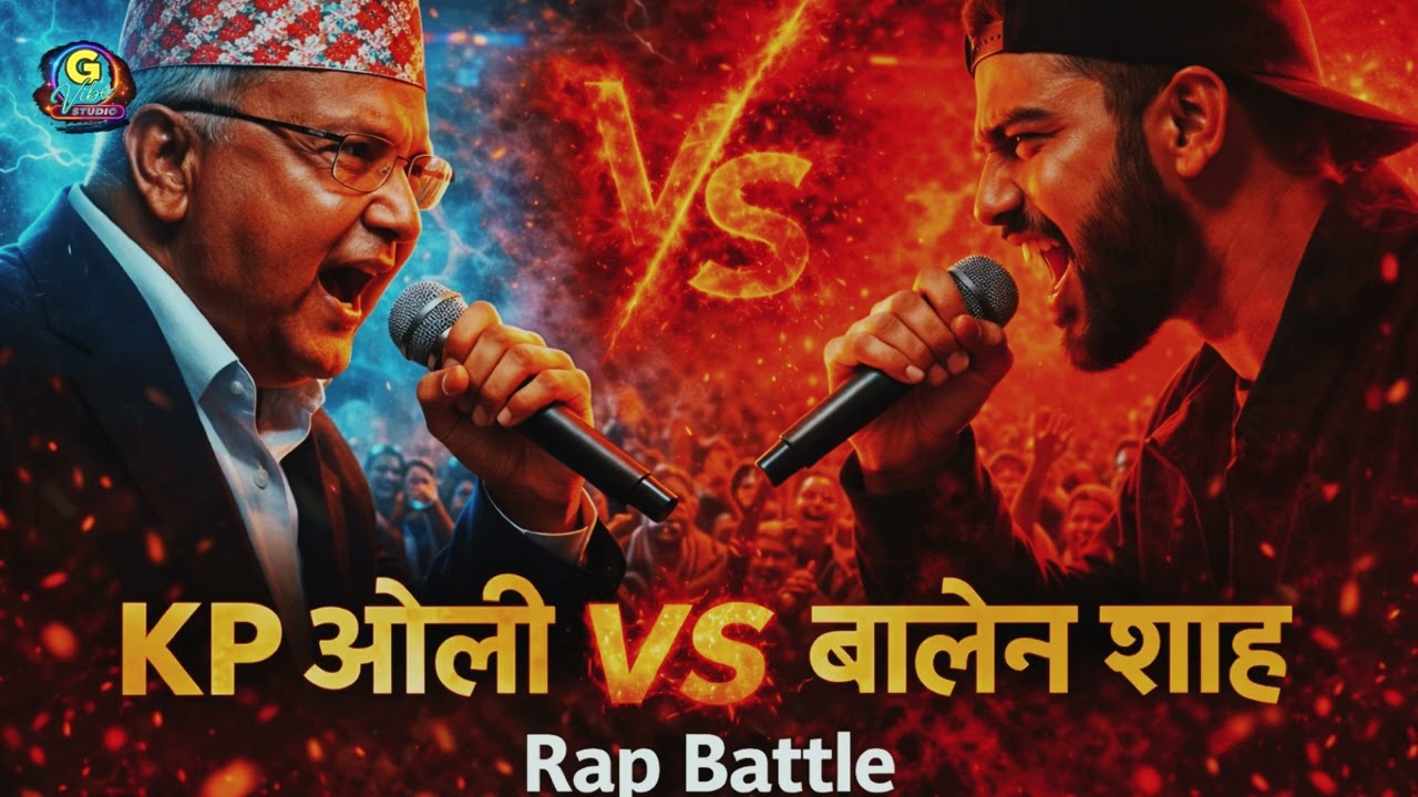 KP ओली 🆚 बालेन शाह | Rap Battle | The Ultimate Nepali Rap Battle @gvibestudionepal 