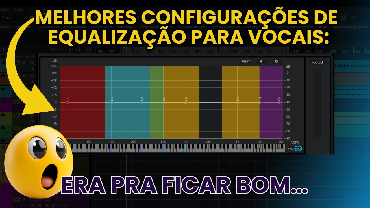 COMO MIXAR VOZ NO CUBASE 14 (EQ e Compressão Simples e Eficaz!)