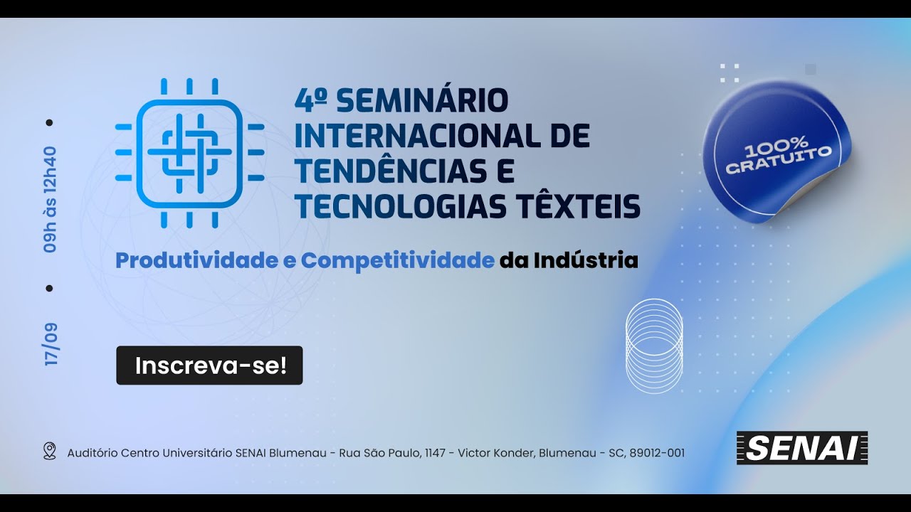 [LIVE] 4º Seminário Internacional de Tendências e Tecnologias Têxteis
