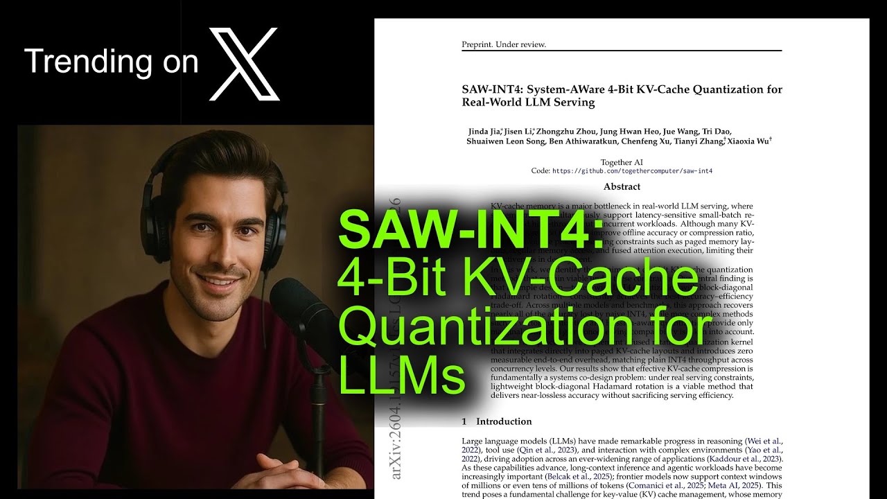 SAW-INT4: 4-Bit KV-Cache Quantization for LLMs