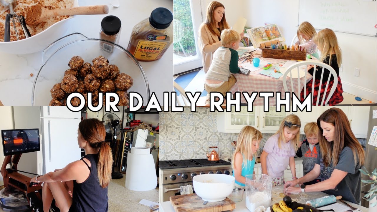 Our Daily Rhythm | Homeschool, Cooking, Working Out | Kendra Atkins
